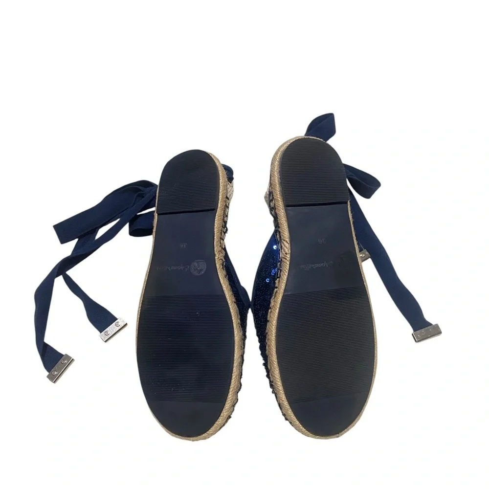 VERA PELLE Espadrillas Flat sequin Sandals